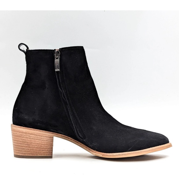 New without box PAUL GREEN WOMEN SANTE COWBOY ITALIAN BLACK SUEDE BOOTS SIZE main image 4